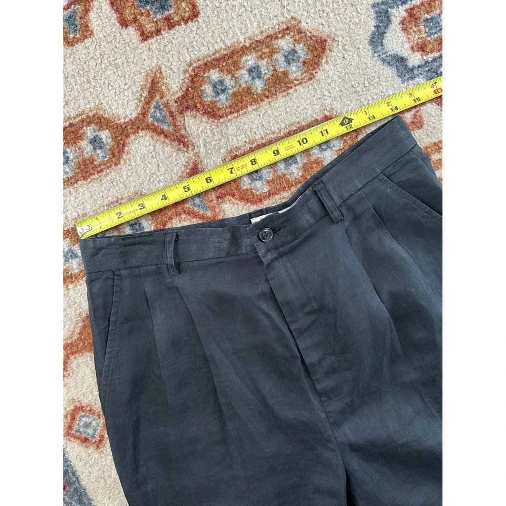 *Unavailable* Banana Republic Vintage Black 100% Linen High Rise Straight 10